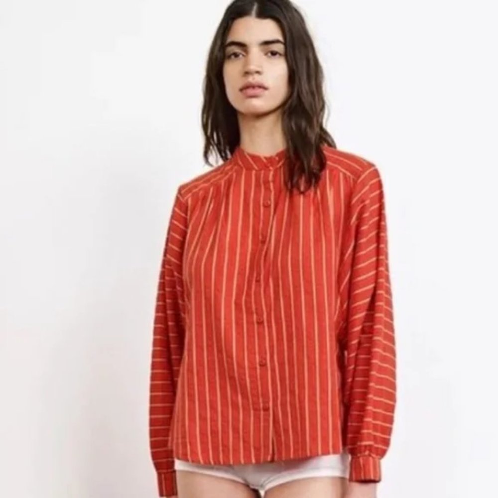 Ace & Jig Barrett Blouse Red Size XS